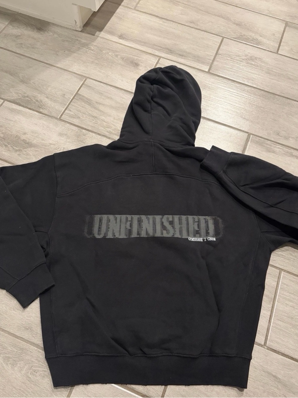 Gymshark X CBUM Washed Hoodie Size 2XL Black Oversized XXL NEW - Picture 5 of 6